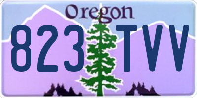 OR license plate 823TVV