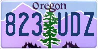 OR license plate 823UDZ