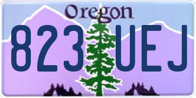 OR license plate 823UEJ