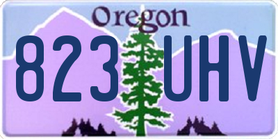 OR license plate 823UHV