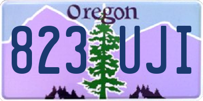 OR license plate 823UJI