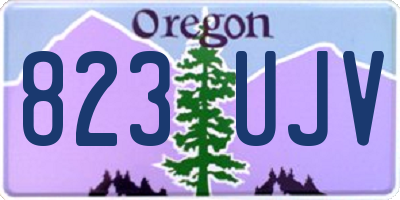 OR license plate 823UJV