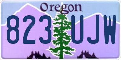 OR license plate 823UJW
