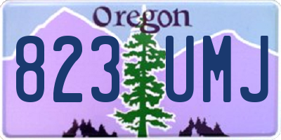 OR license plate 823UMJ