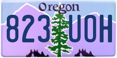 OR license plate 823UOH