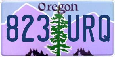 OR license plate 823URQ