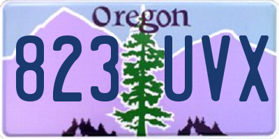 OR license plate 823UVX