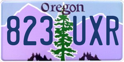 OR license plate 823UXR