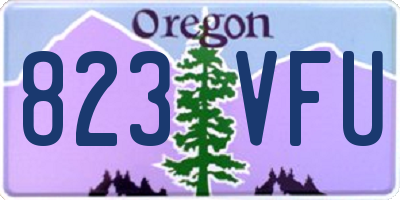 OR license plate 823VFU