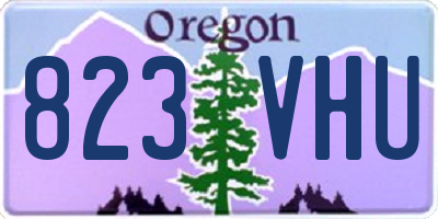 OR license plate 823VHU