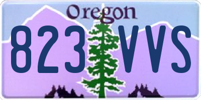 OR license plate 823VVS