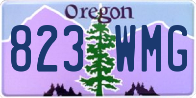 OR license plate 823WMG