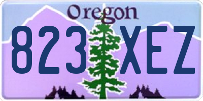 OR license plate 823XEZ
