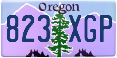 OR license plate 823XGP