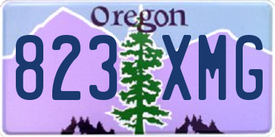 OR license plate 823XMG