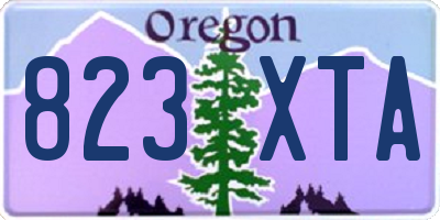 OR license plate 823XTA