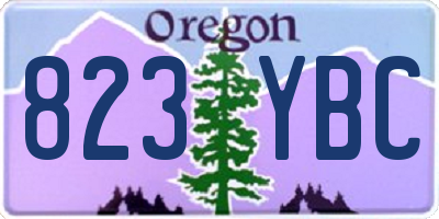 OR license plate 823YBC