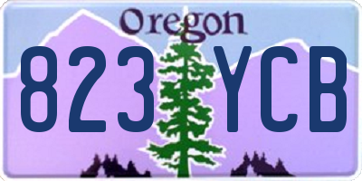 OR license plate 823YCB