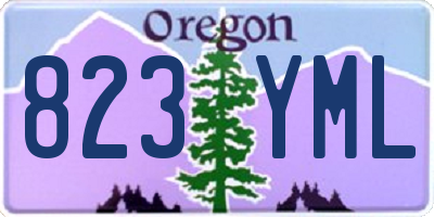 OR license plate 823YML
