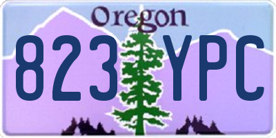 OR license plate 823YPC