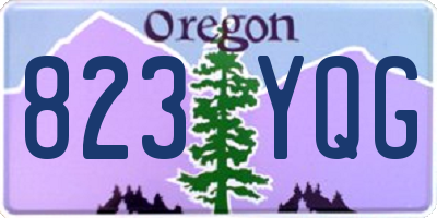 OR license plate 823YQG