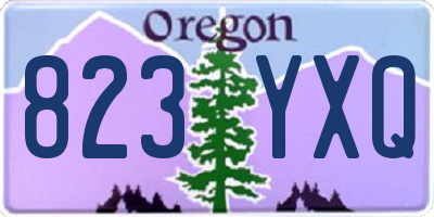 OR license plate 823YXQ