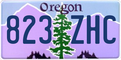 OR license plate 823ZHC