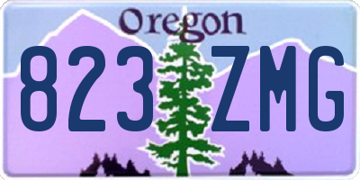 OR license plate 823ZMG