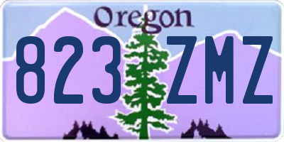 OR license plate 823ZMZ