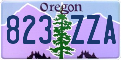 OR license plate 823ZZA