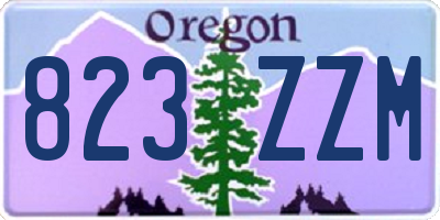 OR license plate 823ZZM