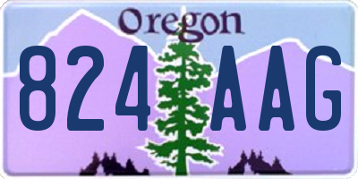OR license plate 824AAG