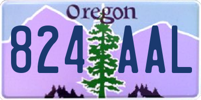 OR license plate 824AAL