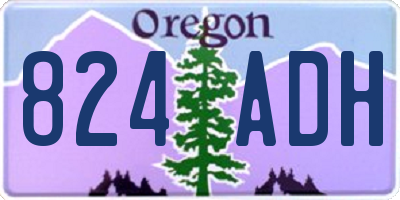 OR license plate 824ADH