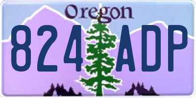OR license plate 824ADP