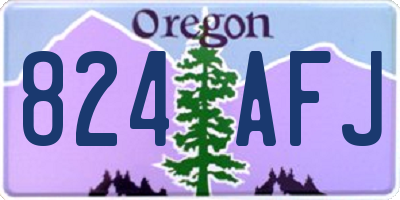 OR license plate 824AFJ