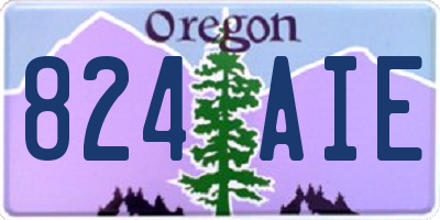 OR license plate 824AIE