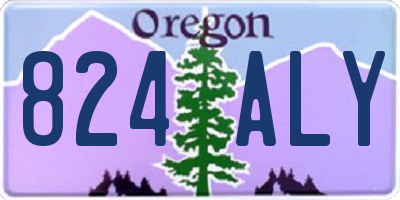 OR license plate 824ALY