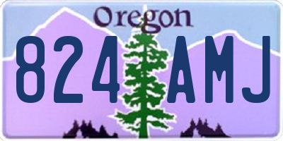 OR license plate 824AMJ