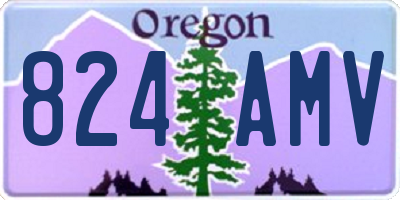 OR license plate 824AMV