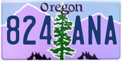 OR license plate 824ANA