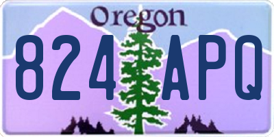 OR license plate 824APQ
