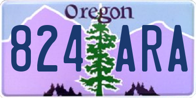 OR license plate 824ARA
