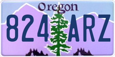 OR license plate 824ARZ