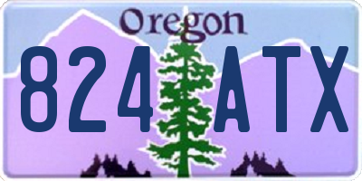 OR license plate 824ATX