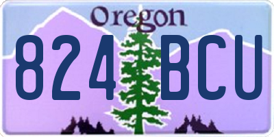 OR license plate 824BCU