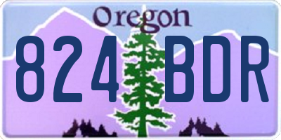 OR license plate 824BDR
