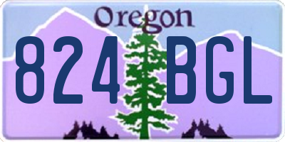 OR license plate 824BGL