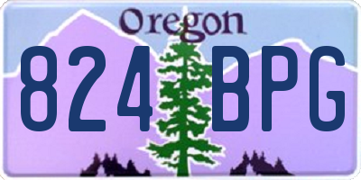 OR license plate 824BPG