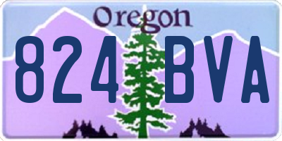 OR license plate 824BVA